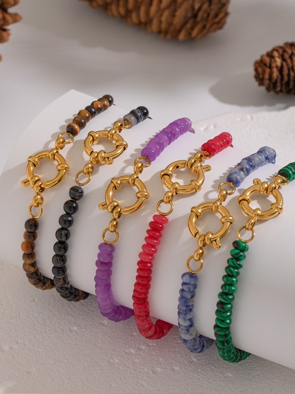 Natural Stones Beaded Bracelet